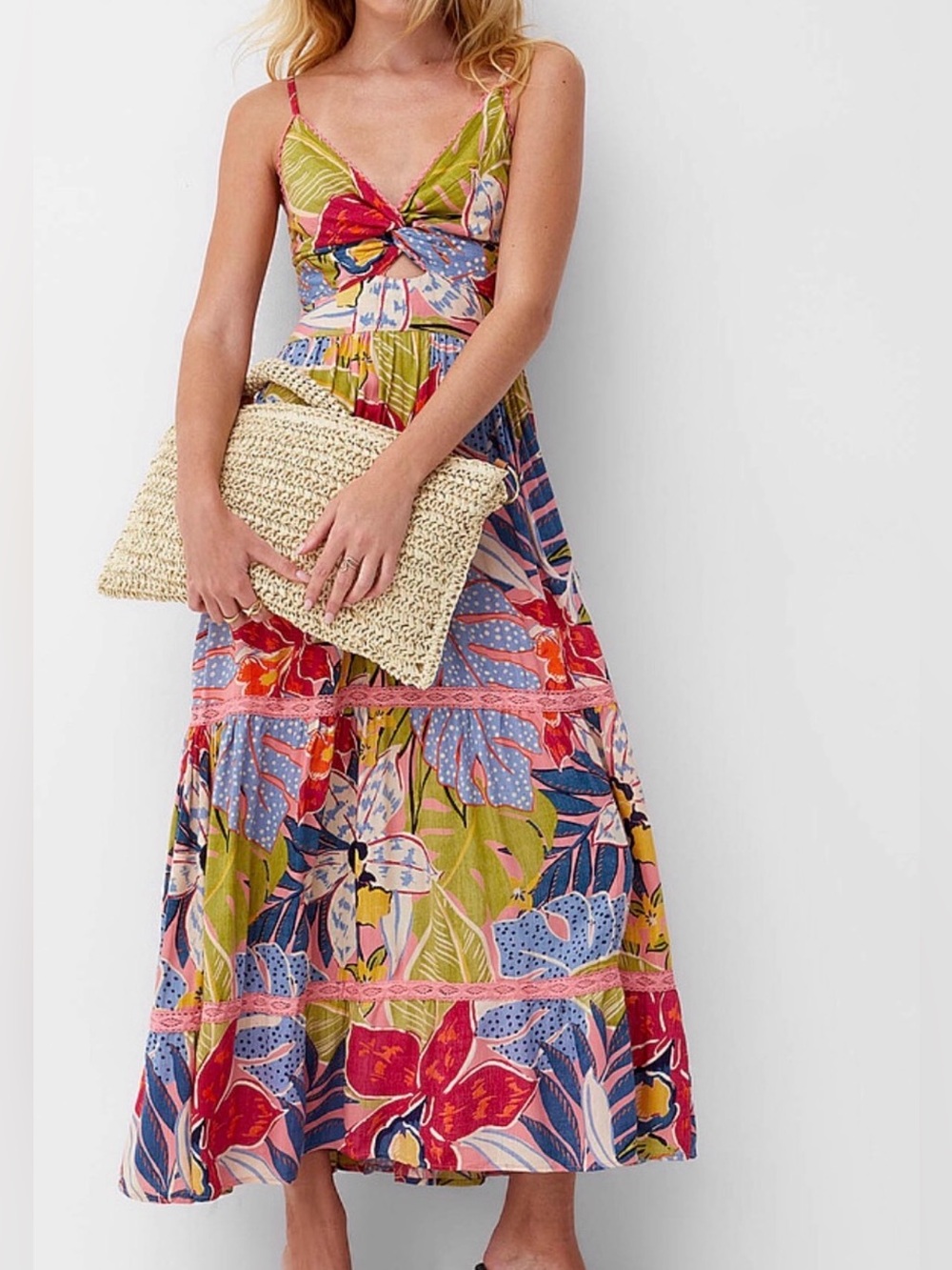 Simons Icone Twist Detail Maxi Dress